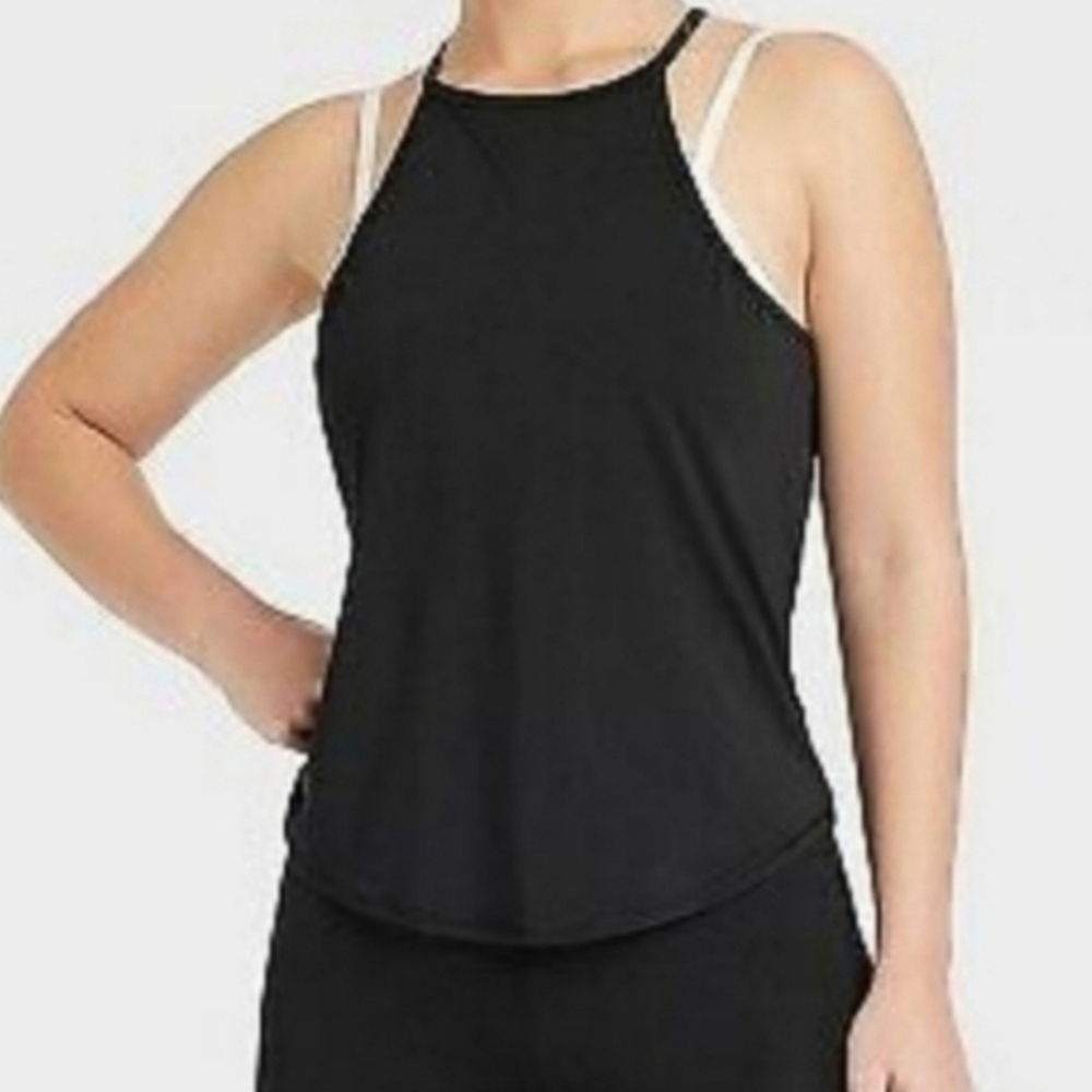 ❤️10/$16 New Black Women's Yoga Workout Running Athletic Tank Top